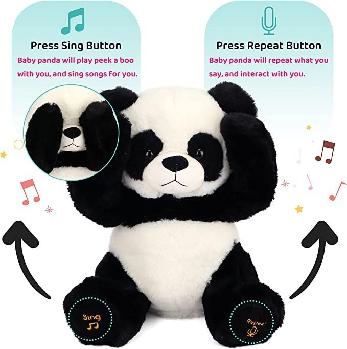 plush panda with music