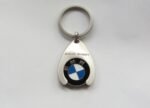 BMW coin chip metal keychain