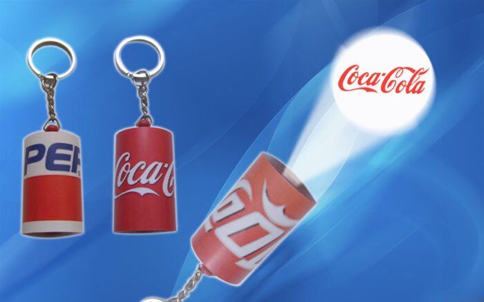 Coca cola flashlight projector keychain,Coca cola promotional gift unit price:USD0.60 ,wholesale quantity :500pcs